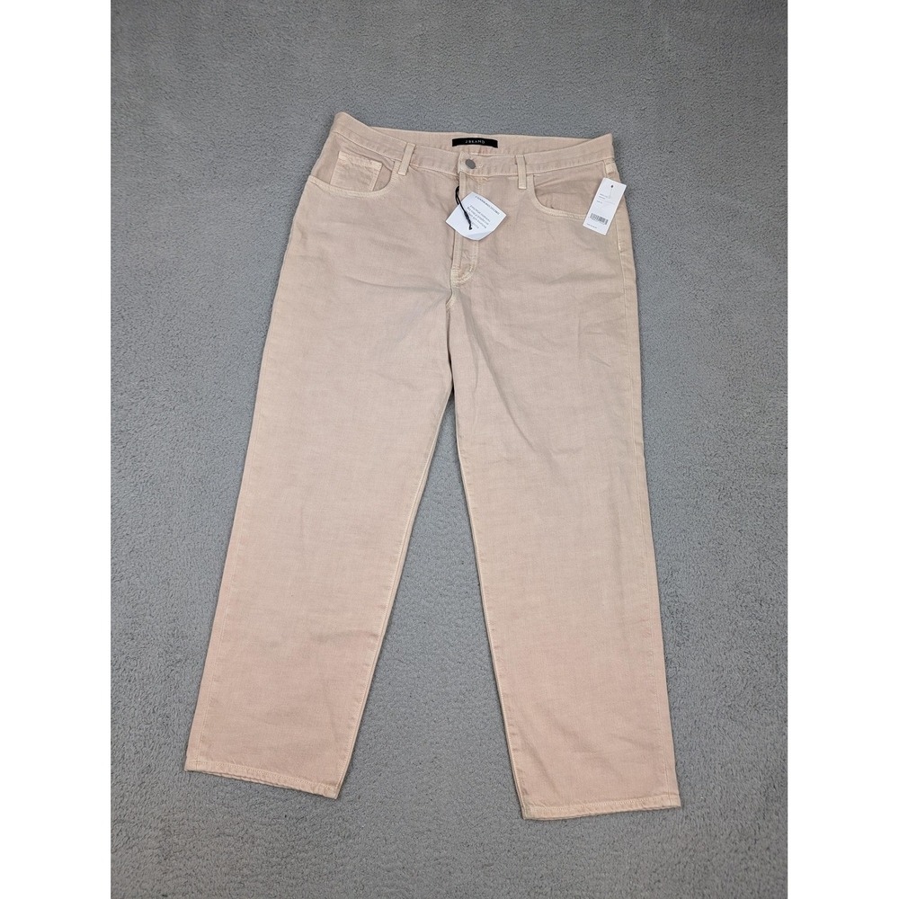 J Brand‎ Wynne Jeans Mens 32 Beige Memory Button Fly 100% Cotton Straight